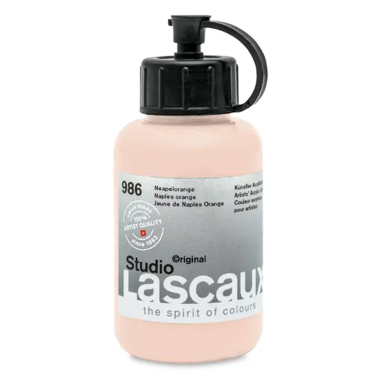 Lascaux Studio Acrylics - Naples Orange, 85 ml bottle {1}