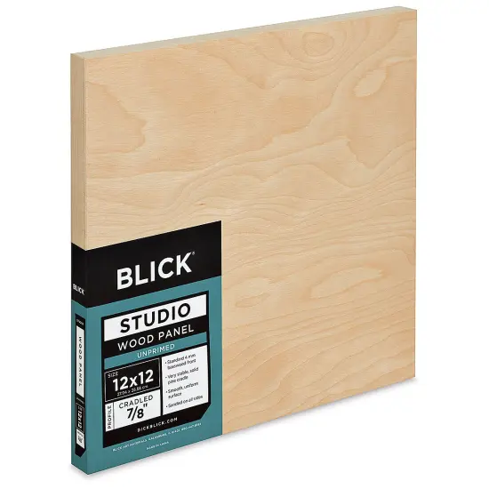 Blick Studio Artists' Wood Panels - Gallery Cradle, 12" x 12", 1-1/2" Cradle {1}