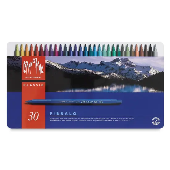 Caran d'Ache Fibralo Marker Set - Assorted Colors, Set of 30 {1}