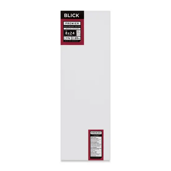 Blick Premier Heavyweight Stretched Cotton Canvas - 8" x 24", 1-3/8" Profile {1}