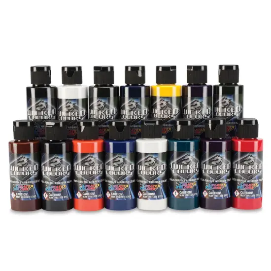 Createx Wicked Colors Airbrush Color - 2 oz, Set of 17, Dru Blair {1}