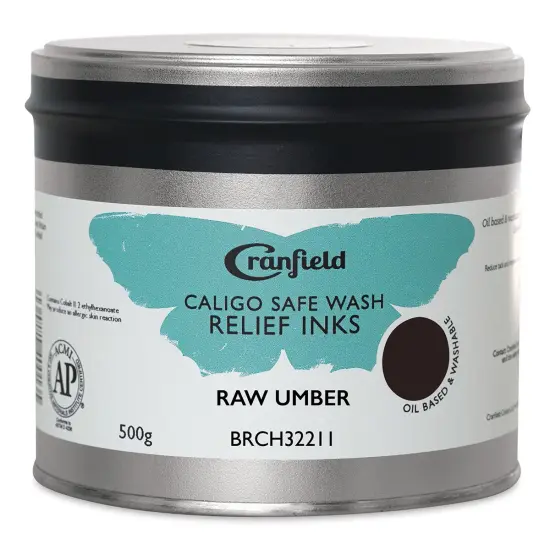Cranfield Caligo Safe Wash Relief Ink - Raw Umber (Hue), 500 g {1}
