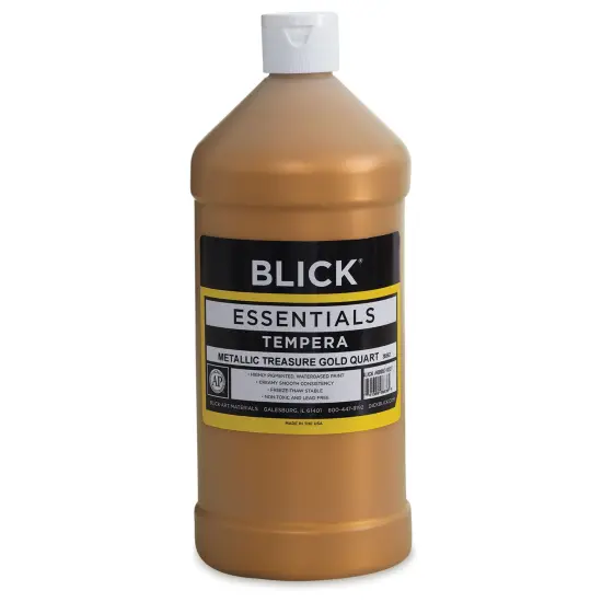 Blick Essentials Tempera - Treasure Gold (Metallic), Quart {2}