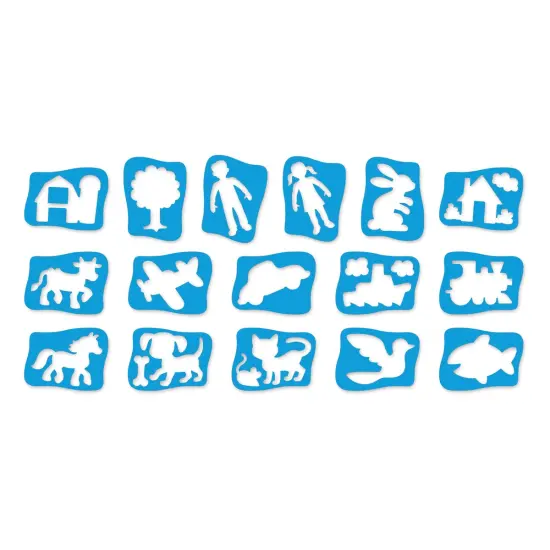Roylco Child's First Stencils - Set of 16 {1}