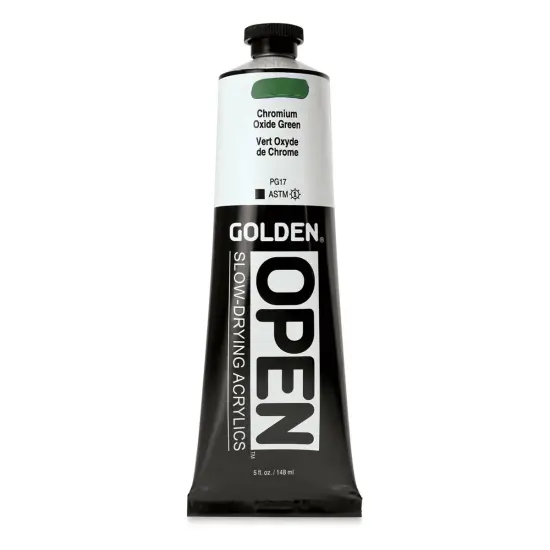 Golden Open Acrylics - Chromium Oxide Green, 5 oz Tube {1}
