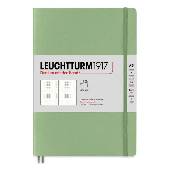 Leuchtturm1917 Dotted Softcover Notebook - Sage, 5-3/4" x 8-1/4" {1}