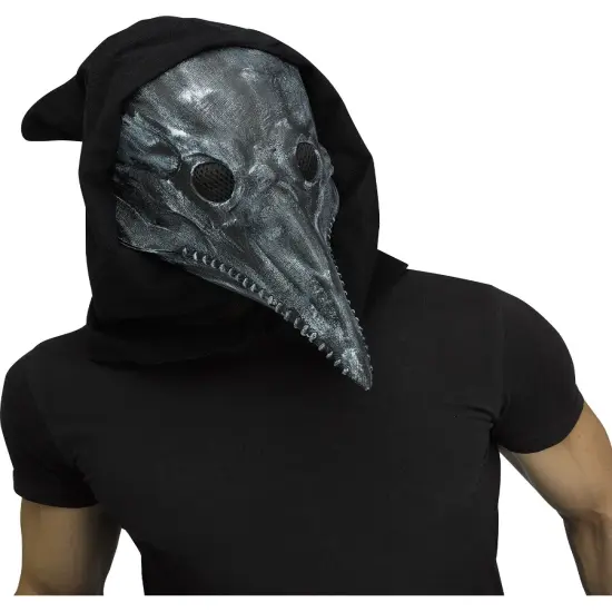 Plague Doctor Mask Gray Costume Accessory {1}