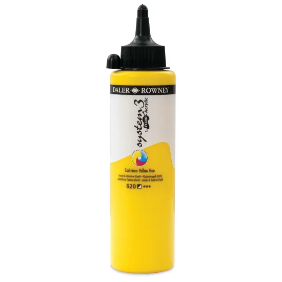 Daler-Rowney System3 Fluid Acrylic - Cadmium Yellow Hue, 250 ml {1}
