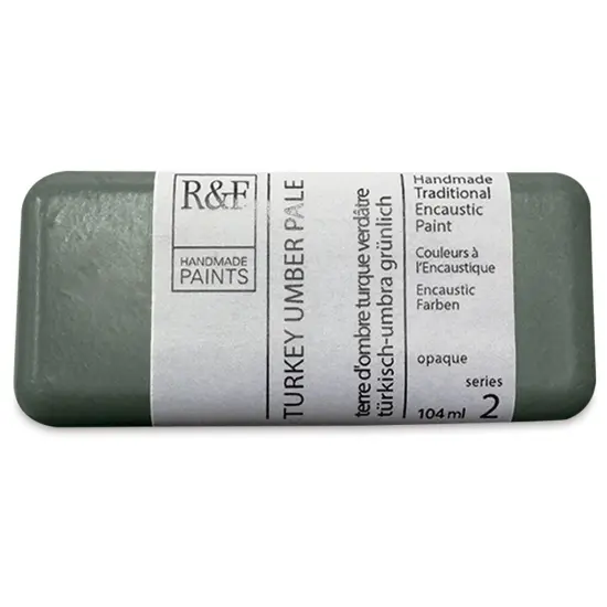 R&F Encaustic Paint Block - Turkey Umber Pale, 104 ml, Block {1}