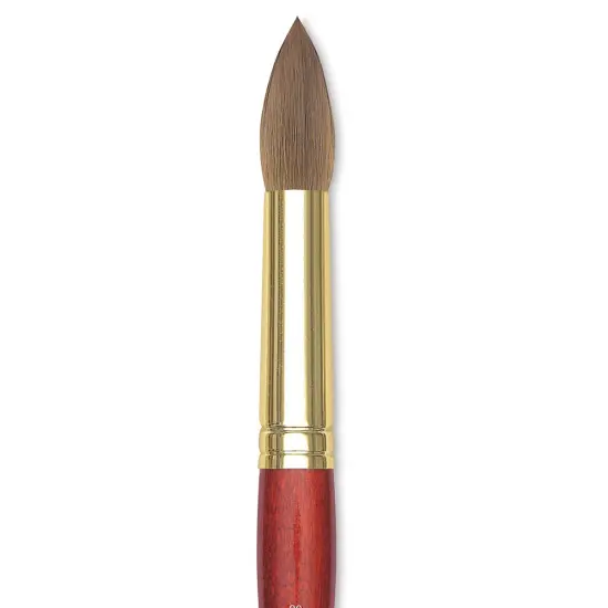 Winsor & Newton Sceptre Gold II Brush - Pointed Round, Short Handle, Size 20 {1}