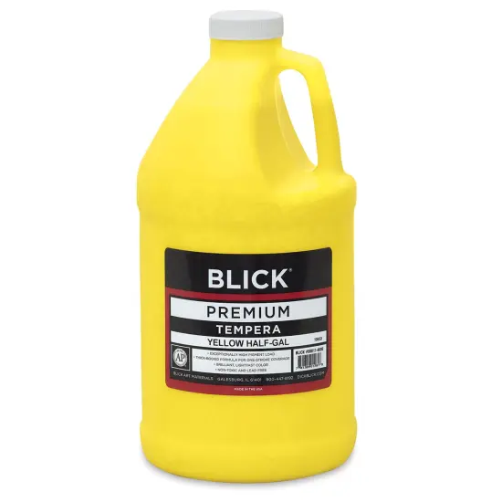 Blick Premium Grade Tempera - Yellow, Half Gallon {2}