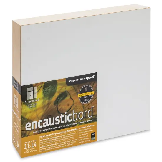 Ampersand Encausticbord - 11" x 14" x 2-1/8", Cradled {1}