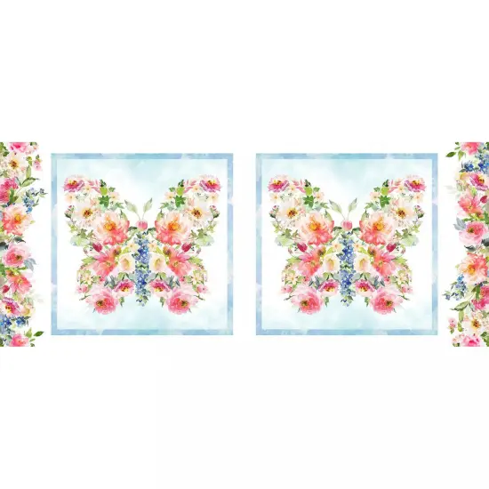 Victoria Panel 23 x 44 In Floral Cotton Fabric by In the Beginning {1}