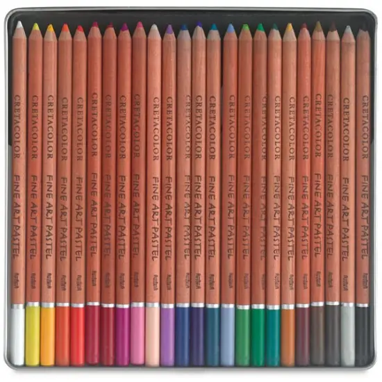 Cretacolor Fine Art Pastel Pencil Set - Tin Box, Set of 24 {2}