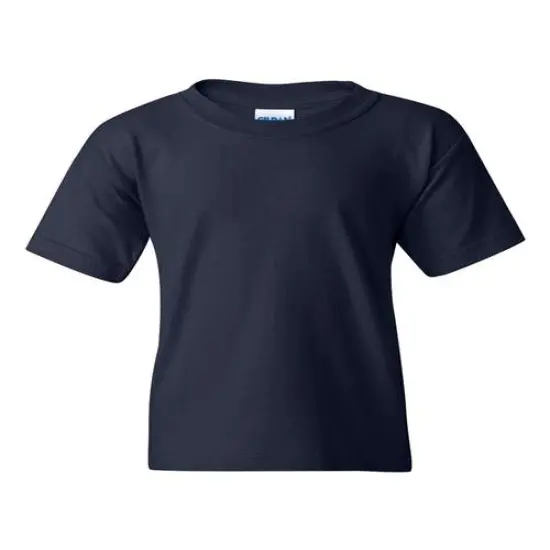 Gildan&reg; Heavy Cotton Youth Crewneck Short Sleeve T-Shirt - 5000B Navy {1}