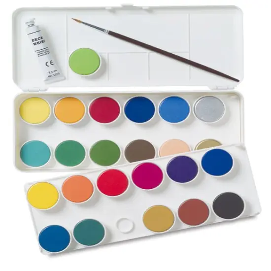 Grumbacher Watercolor Pans - Opaque Pan, Set of 24 colors {2}