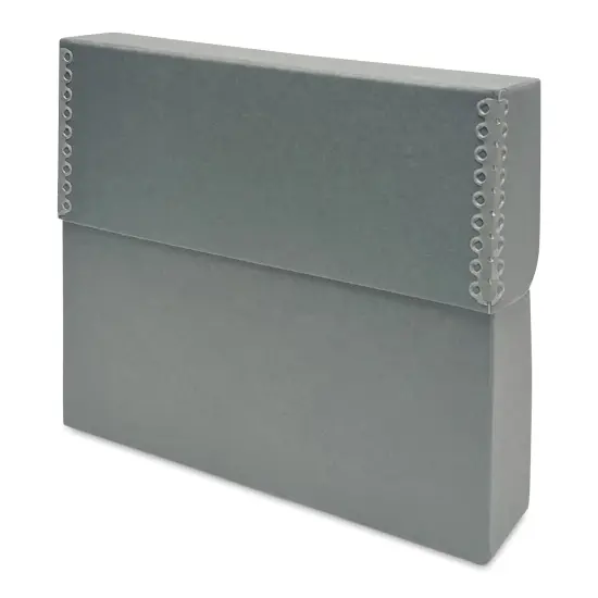 Lineco Archival Document Storage Case - Blue Gray, 12-1/2" x 10-1/2" x 2-1/2" {1}
