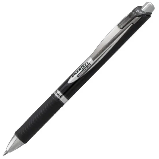 EnerGel PRO Permanent Gel Pen, (0.7mm) Medium Line, Black Ink {1}