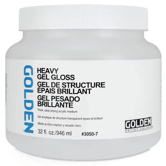 Golden Heavy Acrylic Gel Medium - Gloss, 32 oz jar {2}