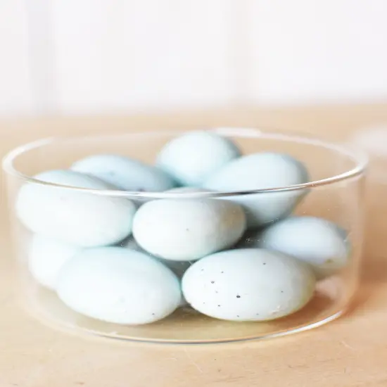 2" Faux Light Blue Eggs Assortment {4}