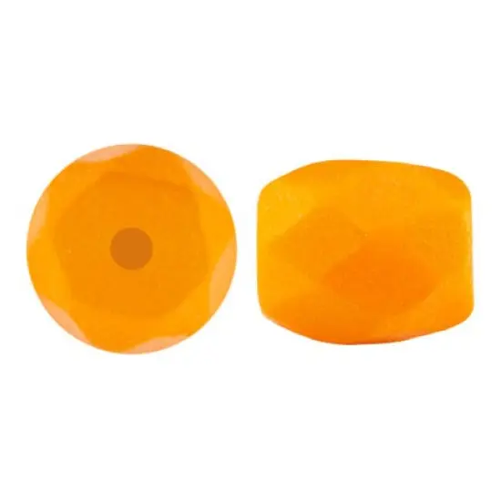 Baros Par Puca&reg; Czech glass bead, Frost Tangerine Matte, 10 grams {1}