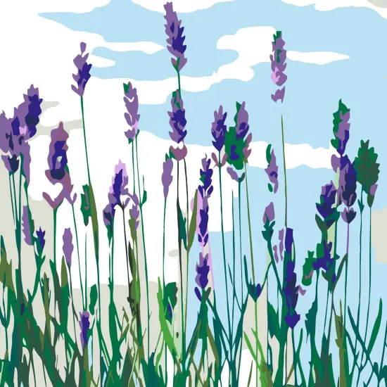 Artwille DIY Paint by Numbers for Adults and Kids, Acrylic Painting Kit - "Flowers 2.17", 13.8 x 17.7 in {1}