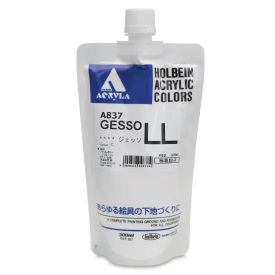 Holbein Acryla Gesso -Extra Coarse, White, 300 ml pouch {1}