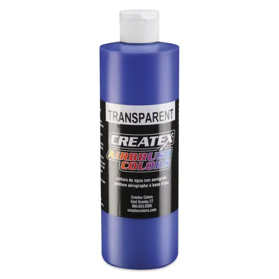 Createx Airbrush Color - 16 oz, Transparent Ultramarine Blue {1}