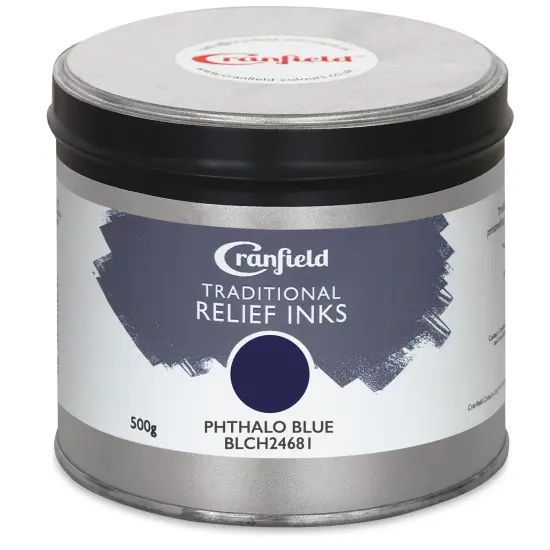 Cranfield Traditional Relief Ink - Phthalo Blue, 500 g {1}