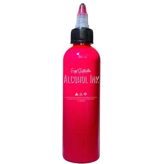 Premium Alcohol Ink | Metallic and Vibrant | High Saturated Unique Colors | For Tumblers, Coasters, Resin Dye, Alcohol Ink Paper, Yupo, Resin Petri Dish | 4 oz by volume | by Ezgi Sertcetin Metallic neon pink {1}