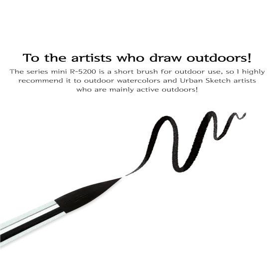 Herend Brush Mini R-5200 Round Brush (Squirrel) {5}