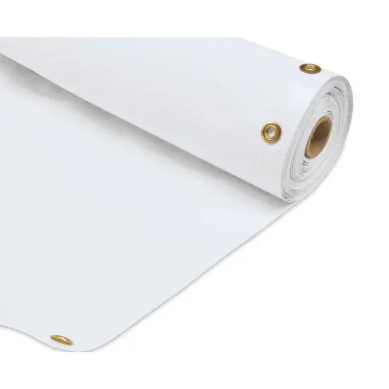 Vinyl Sign Banner - 34" x 24 yd, White {1}