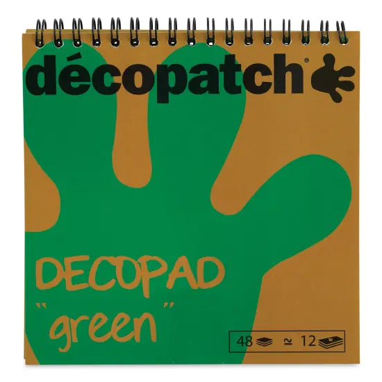 DecoPatch Paper DecoPad - Green, 6" x 6" {1}