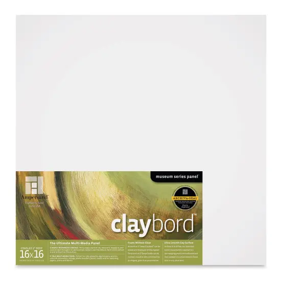Ampersand Claybord - 16" x 16", 2" Deep Cradled {1}