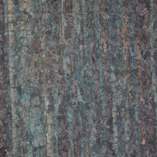 Belagio Cork Fabric, 18" x 15", Wood Grain Print, Blue Multi {1}