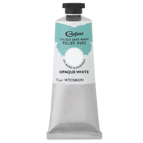 Cranfield Caligo Safe Wash Relief Ink - Opaque White, 75 ml {1}