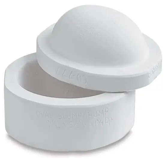 Mayco Slump and Hump Mold - 7"L x 5 1/2"W x 1 3/4"H, Oval {1}