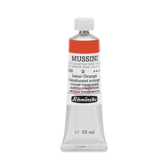 Schmincke Mussini Oil Color - Transparent, Translucent Orange, 35 ml tube {1}