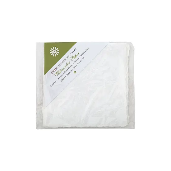 Shizen Professional Watercolor Paper - 10" x 10", Cold Press/Rough, Pkg of 5 Sheets {2}