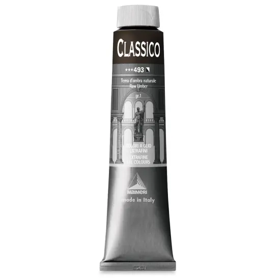 Maimeri Classico Oil Color - Raw Umber, 200 ml tube {1}