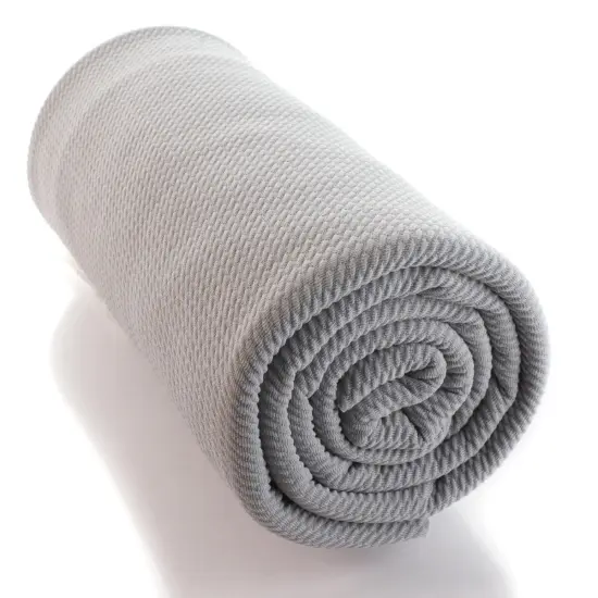 Solid 4 way Stretch Liverpool Bullet Fabric Gray {1}