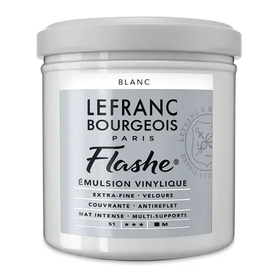 Lefranc & Bourgeois Flashe Vinyl Paint - White,125 ml jar {2}