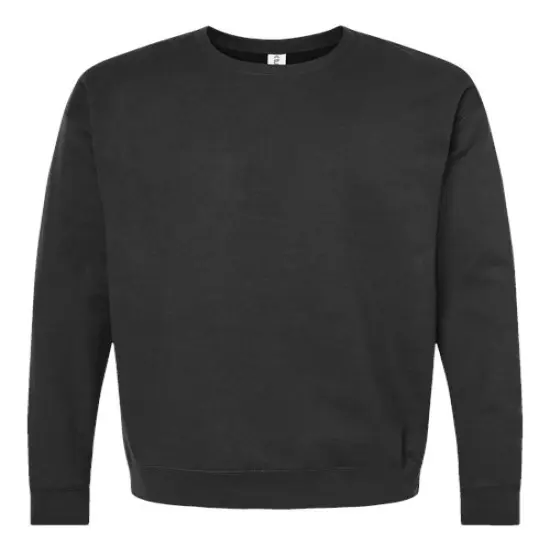 Tultex&reg; Fleece Crewneck Sweatshirt Black {1}