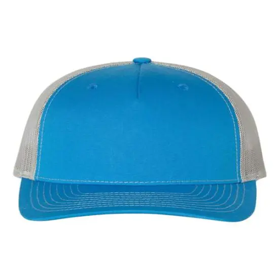 Richardson&reg; Five Panel Trucker Cap Cobalt Blue/ Grey {1}