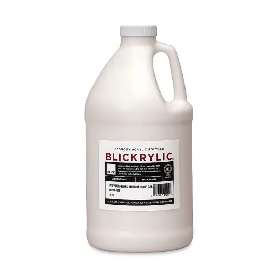 Blickrylic Polymer Gloss Medium - Gloss, Half Gallon {1}