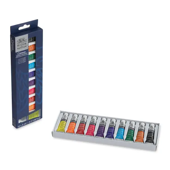 Winsor & Newton Cotman Watercolors - Set of 10, Assorted Colors, 5 ml Tubes {1}