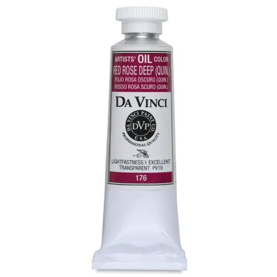 Da Vinci Artists' Oil Color - Red Rose Deep, 37 ml Tube {1}