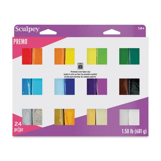 Sculpey Premo - Assorted Colors, Set of 24, 1 oz {2}