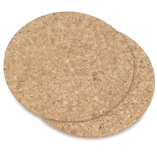 Hygloss Cork Coasters - Pkg of 24, Round, 4" diameter {2}