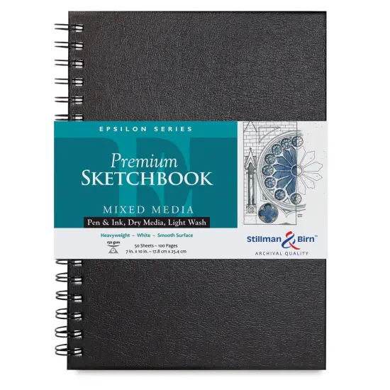 Stillman & Birn Epsilon Series Sketchbook - 10" x 7", Portrait, Wirebound, 50 Sheets {1}